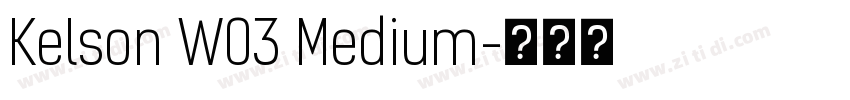 Kelson W03 Medium字体转换